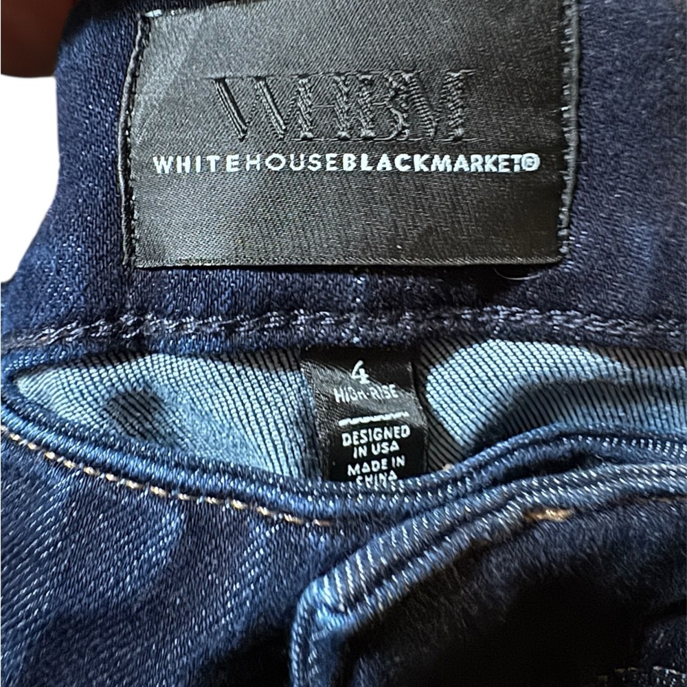 White House Black Market Women’s High-Rise Mariner Wide Leg Jeans - 4 - Picture 6 of 7